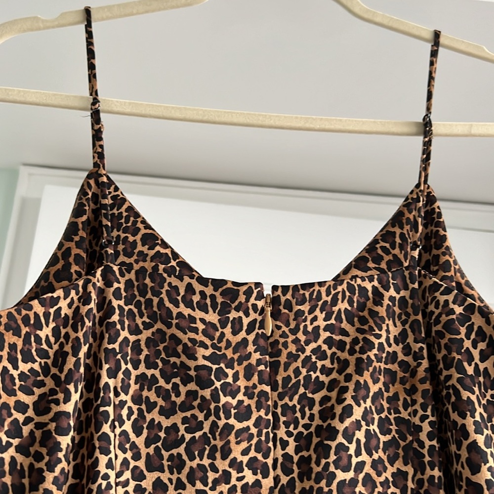 J. Crew Factory Leopard Print Slip Dress - image 6